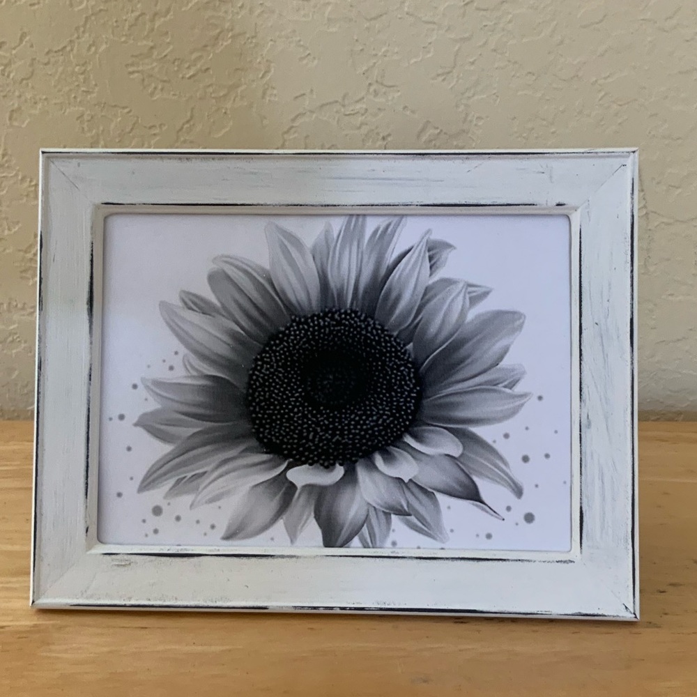 Farmhouse Sunflower picture 5x7 w/frame